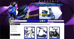 Desktop Screenshot of electricscooters4sale.com